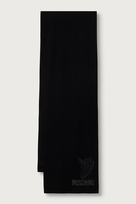 Moschino Szalik wełniany czarny M3473 30855