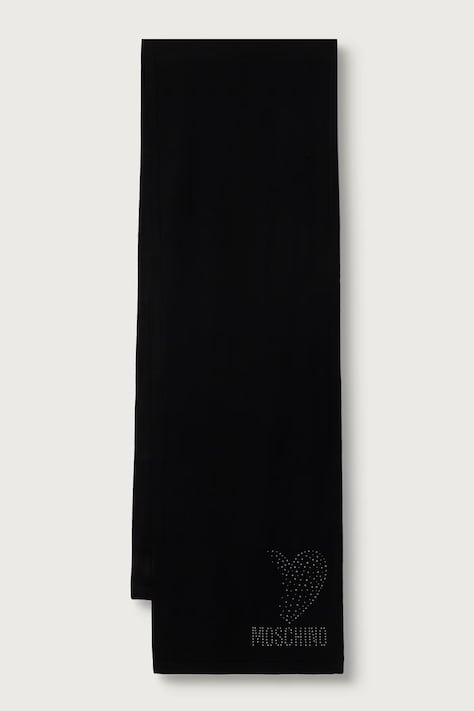 Moschino Szalik wełniany czarny M3473 30855