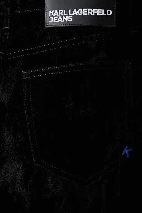 Karl Lagerfeld Jeans спідниця велюрова — AW26-SDDZEH, чорний — фото 4