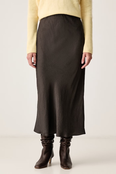 Marella spódnica z acetatu MLSSTOP szara gładka 2623106024200