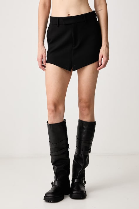 Vetements Reworked spódnica czarna gładka WH27SK038B