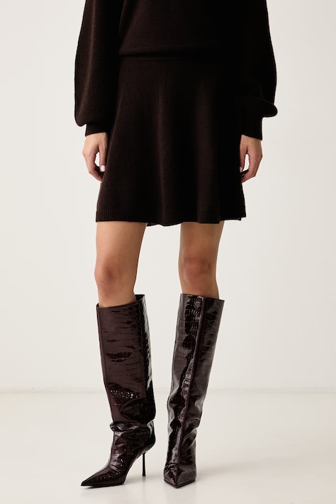 Pinko Krilo volneno rjavo enobarvno 107875 A3P4