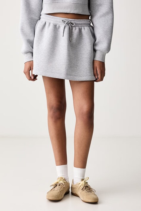 Lacoste Spódnica z bawełną szara JF8668