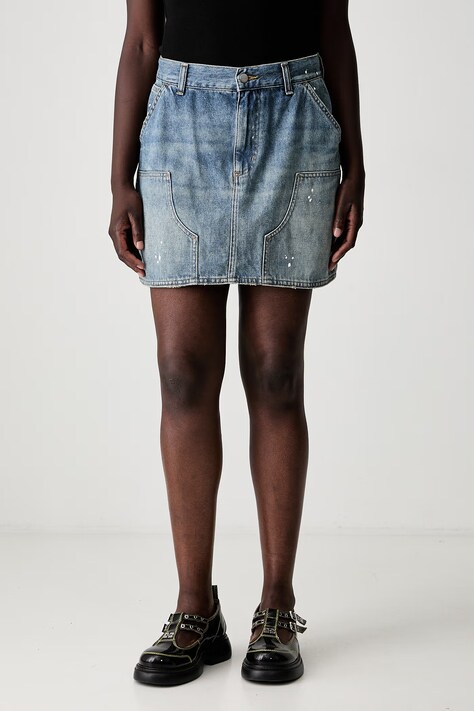 Carhartt WIP W Maeve Double Knee skirt denim blue I037027