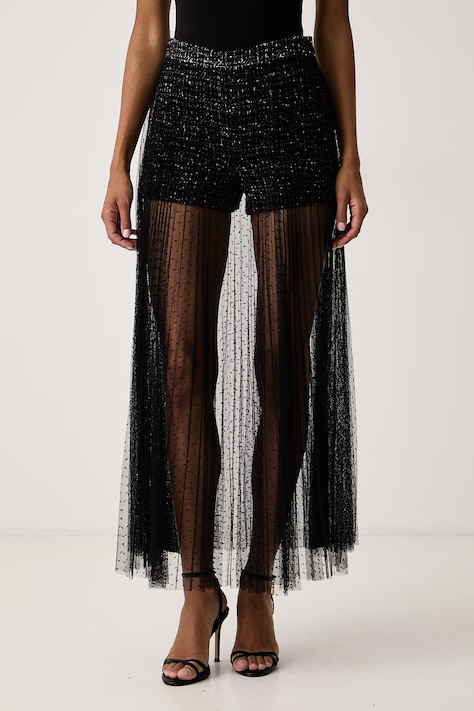 Twinset Culottes dámske čierne high waist 262TP2082