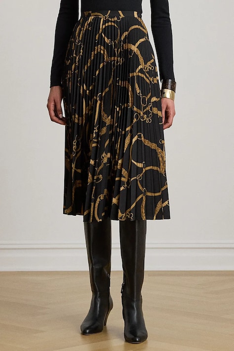 Lauren Ralph Lauren spódnica plisowana czarna 200P14015