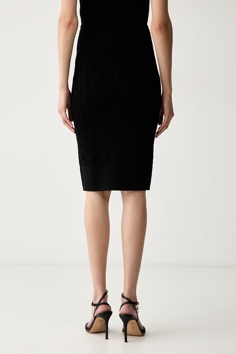 Marciano by Guess спідниця-олівець з віскозою YAMNA — AW26-SDDZZW, чорний — фото 3