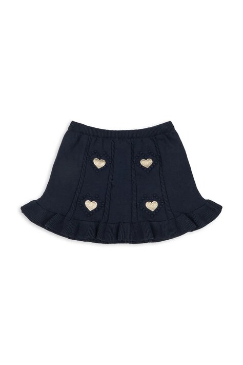 Konges Sløjd Gonna in cotone SOLEIL SKIRT GOTS blu navy KS106242