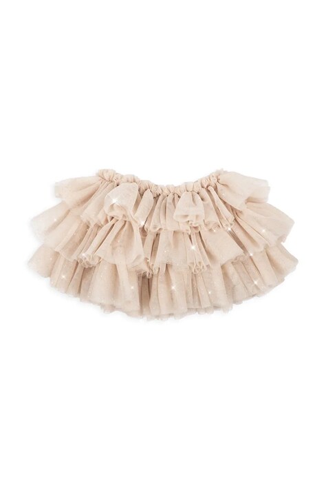 Konges Sløjd Spódnica rozkloszowana FAY SKIRT GRS beżowa w kropki KS106015