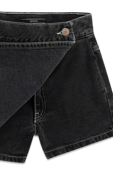 Guess спідниця-штани джинсові — AW26-SDGZZR, чорний — фото 4