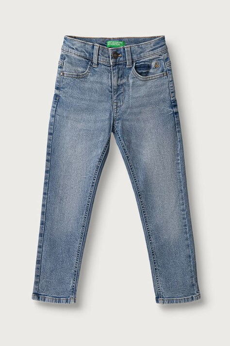 United Colors of Benetton Rifle slim fit detské tmavomodré 4U9SCE04Y