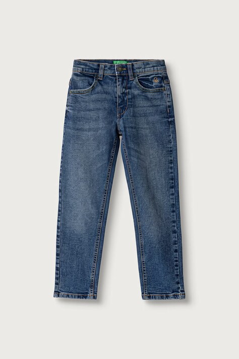 United Colors of Benetton Jeansy slim fit dziecięce granatowe 4U9SCE04Y