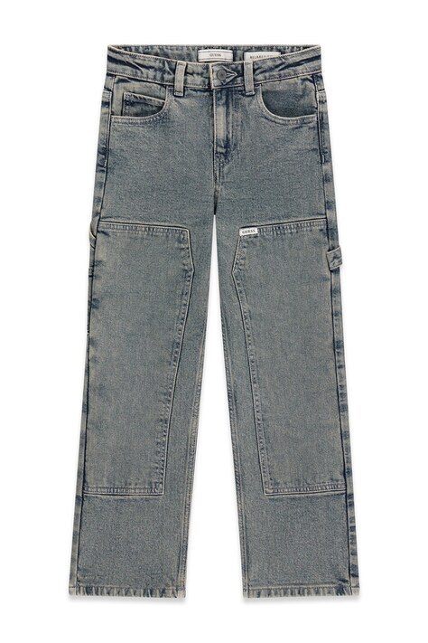 Guess Jeansy wide leg dziecięce szare L6BA13 D2229
