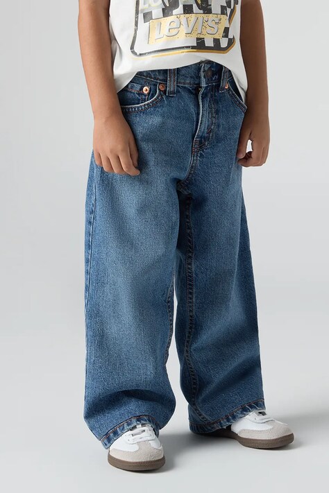 Levi's τζιν wide leg παιδικά 578 BAGGY JEANS μπλε 8EN692