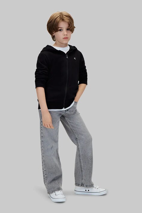 Calvin Klein Jeans jeansy dziecięce Skater szare LVCKTJC72B