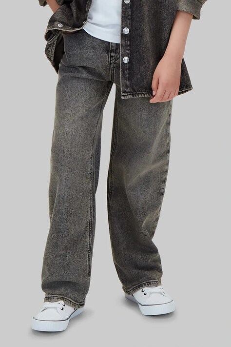 Calvin Klein Jeans Jeansy regular dziecięce Skater czarne LVCKTJC21B