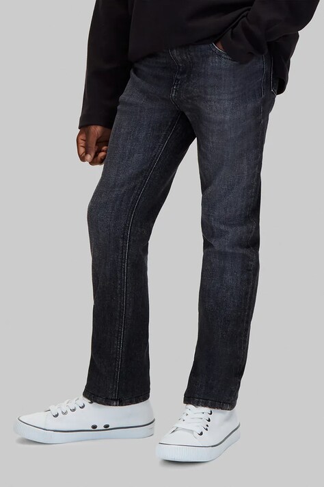 Calvin Klein Jeans jeansy slim fit dziecięce Slim czarne LVCKTJC19B