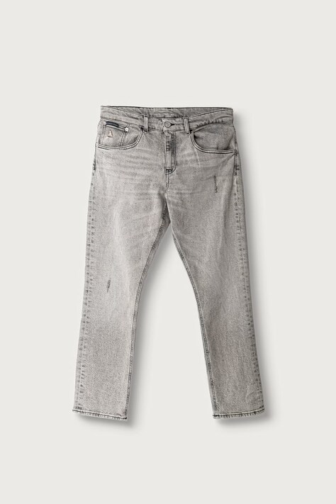 Calvin Klein Jeans jeansy dziecięce Dad szare LVCKTJC20B