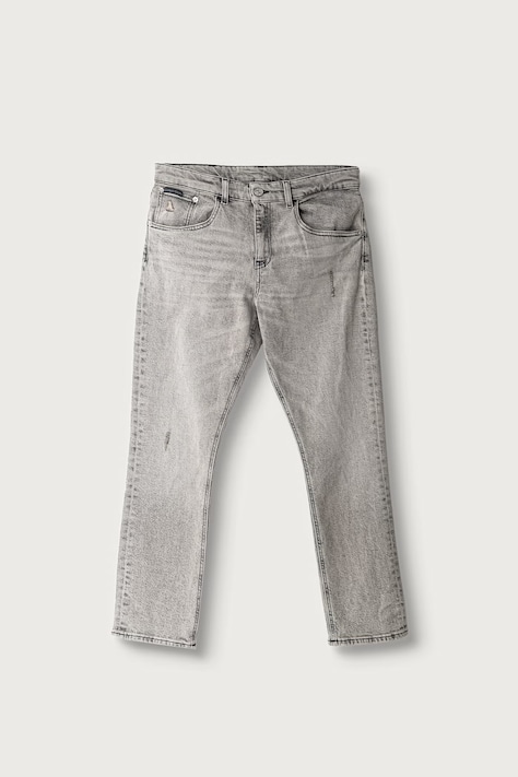 Calvin Klein Jeans jeansy dziecięce Dad szare LVCKTJC20B