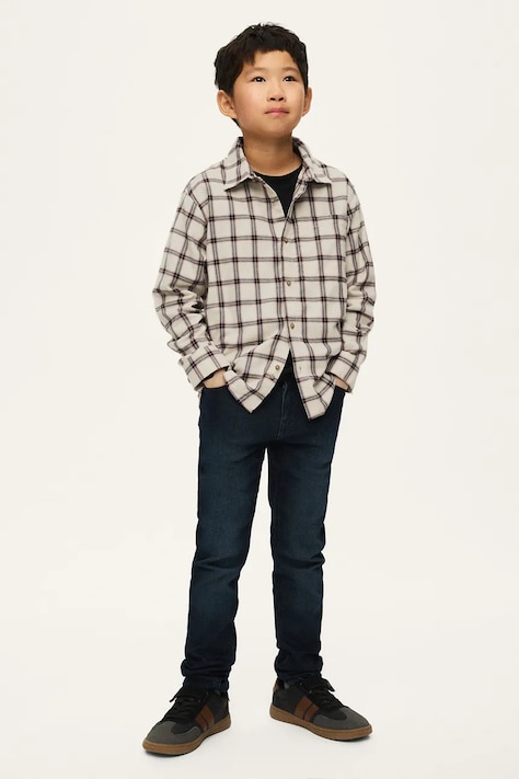Mayoral Дънки straight за деца soft denim тъмносини 7509