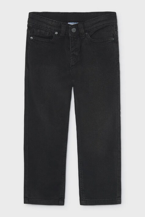 Mayoral Wide leg traperice za djecu denim wide fit crne 4513
