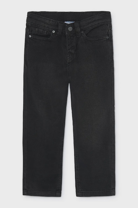 Mayoral Wide leg traperice za djecu denim wide fit crne 4513