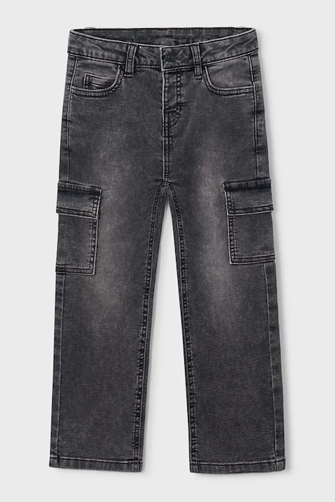 Mayoral Τζιν παιδικά soft denim cargo γκρί 4510