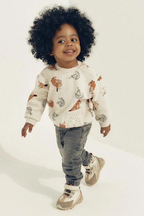 Mayoral Jeansy jogger dziecięce soft denim jogger szare 2543