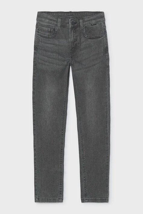 Mayoral Jeansy slim fit dziecięce slim fit basic szare 516