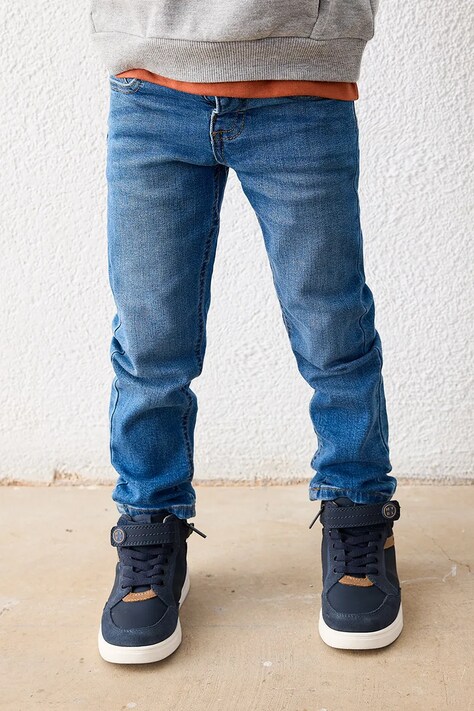 Mayoral Jeansy slim fit dziecięce slim fit basic niebieskie 504