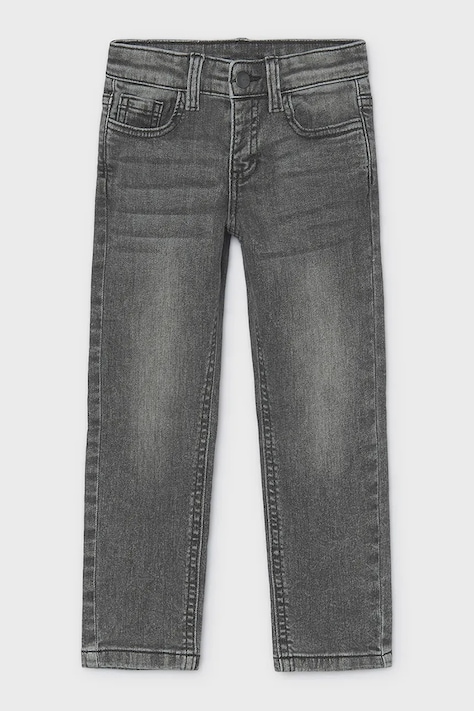 Mayoral Rifle slim fit detské slim fit basic čierne 504