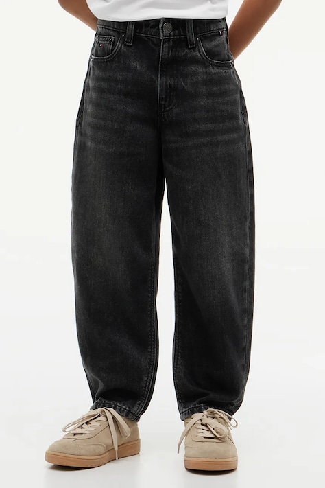 Tommy Hilfiger jeansy barrel dziecięce BARREL czarne KB0KB10461
