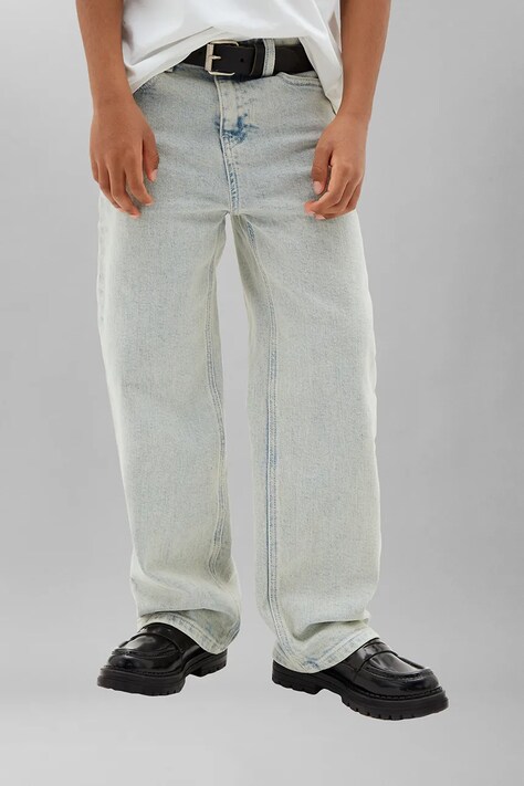 Calvin Klein Jeans jeansy relaxed fit dziecięce SKATER szare LVCKTJC21B