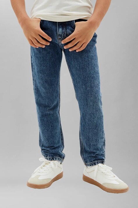 Calvin Klein Jeans jeansy dziecięce DAD niebieskie LVCKTJC20B