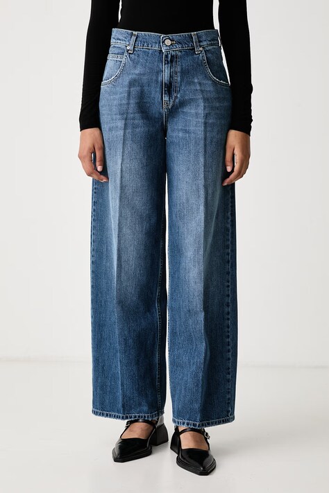 ViCOLO Jeansy damskie granatowe DAC5119