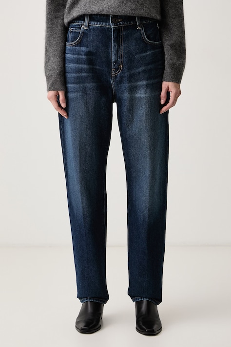 Weekend Max Mara Jeansy relaxed fit damskie WKDCEDRO granatowe 2625186042