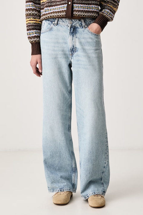 Marc O'Polo Jeansy wide leg damskie niebieskie 5000007242