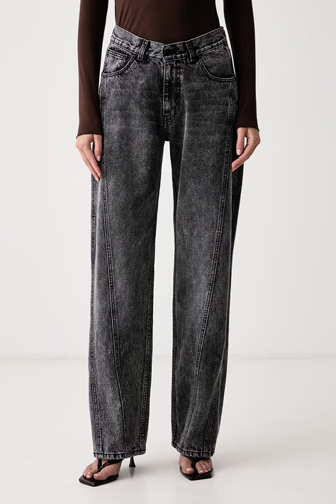 Le Privé Damskie ICONIC JEANS GRIS szare LP00832
