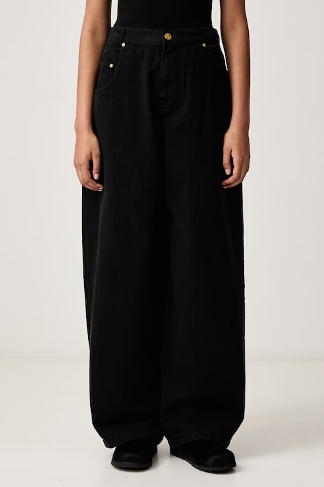 Willy Chavarria BAD GIRL relaxed fit traperice za žene crne MWDPA001.052N