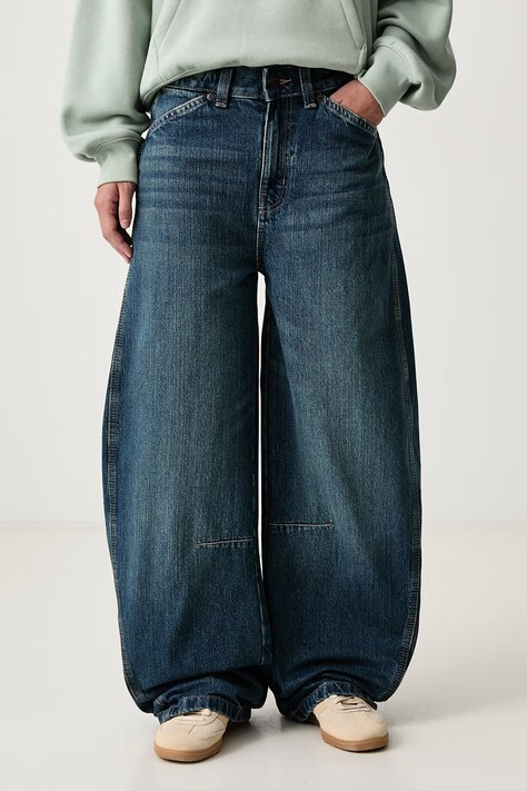 Dickies Jeansy barrel damskie niebieskie DK0A8C2IL891