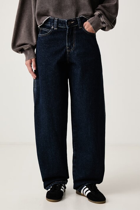 Dickies Jeansy loose damskie granatowe DK0A885J0DD1