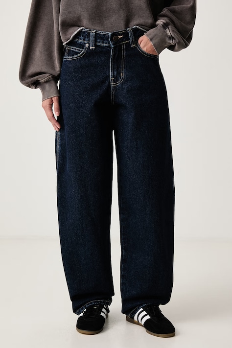 Dickies Jeansy loose damskie granatowe DK0A885J0DD1