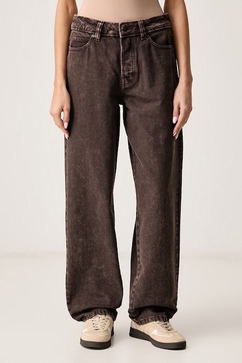 Dickies Jeansy relaxed fit damskie brązowe DK0A88NKDBX1