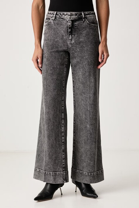 MICHAEL Michael Kors Jeansy bootcut damskie szare MF690ANFKE