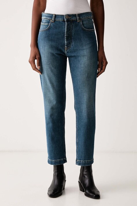 Pinko Jeansy slim fit damskie niebieskie 107385 A3KA