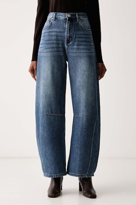 Pinko Jeansy relaxed fit damskie niebieskie 107196 A3GL