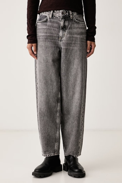 Marc O'Polo Jeansy barrel damskie szare 5000011628