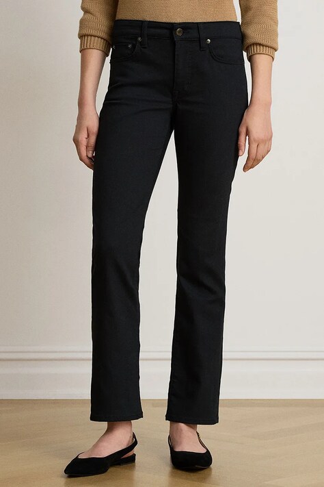 Lauren Ralph Lauren Jeansy straight damskie czarne 200B32887