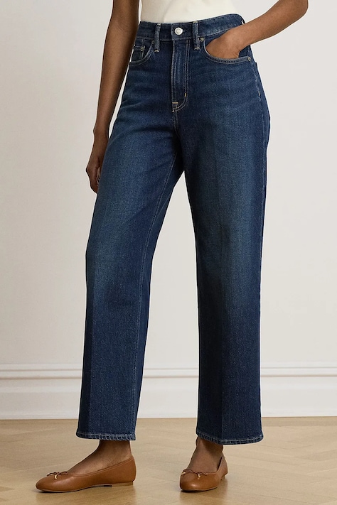 Lauren Ralph Lauren Jeansy straight damskie niebieskie 200B27712