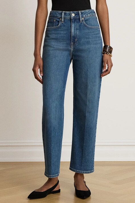 Lauren Ralph Lauren Jeansy straight damskie niebieskie 200B24169